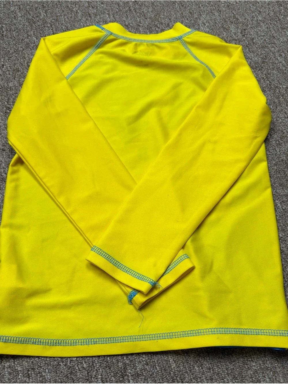 Pikachu Kids Rash Guard - Yellow & Blue Size 7
